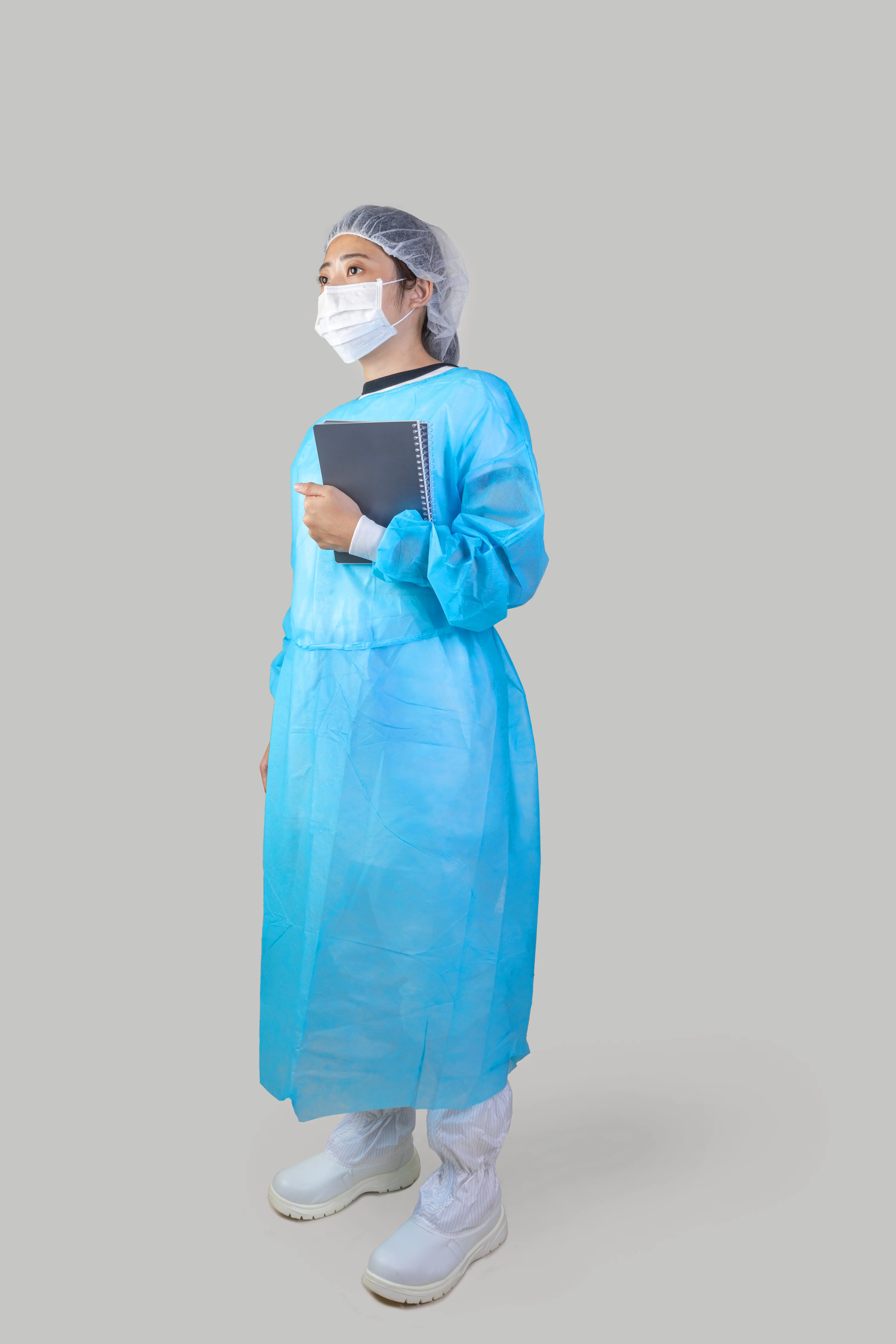 拋棄式隔離衣(針織袖口)